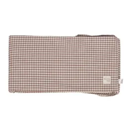 Protetor de Berço 120x60 Cm Praline Vichy/listras Moka