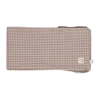 Protetor de Berço 120x60 Cm Praline Vichy/listras Moka