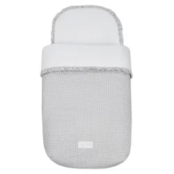 Saco Cuco Little Bloom Vichy Cinza Tog 2,5