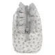 Necessaire Little Bloom Flor Cinza