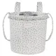 Bolsa Bucket Little Bloom Flor Cinza