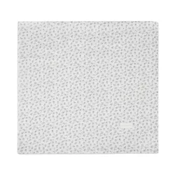 Sábana Ajustável Cuco + Musselina Little Bloom Flor Cinza