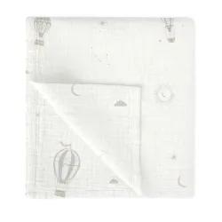 Muselina Bambu 120x120 564 Céu Azul 535 16 B/verde