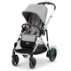 Cochecito Elétrico Cybex E-Gazelle Silver Stone Grey
