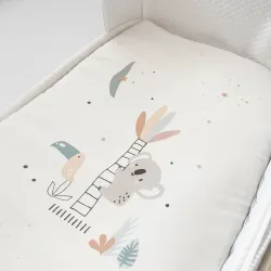 Pack Capa Nórdica, Enchimento e Lençol Koala para Minicuna Bigtoes Flex/Travel
