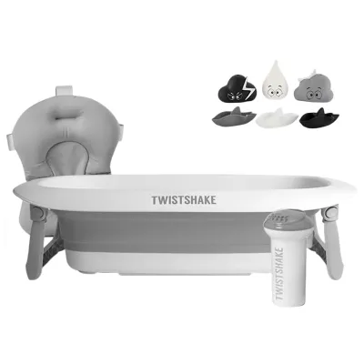 Bañera Cinza Edição Limitada com Almofada e Enjuagador