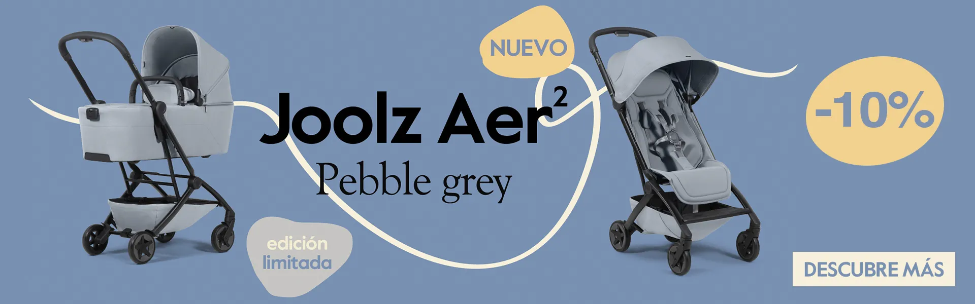 Promo Silla de Paseo Joolz Aer 2 Pebble Grey
